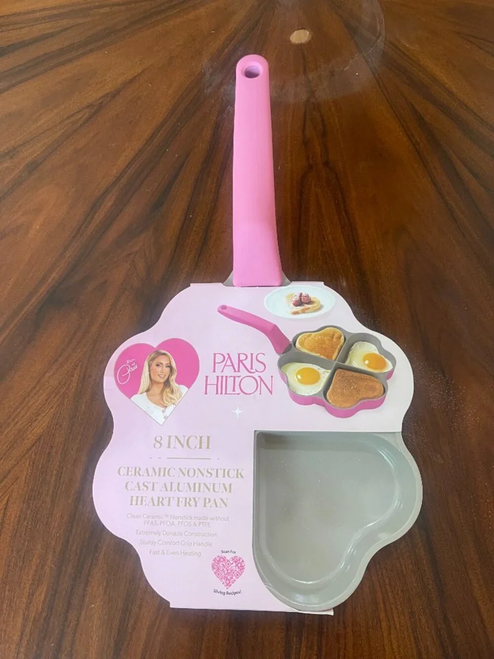 Paris Hilton Hot Pink Heart Fry Pan 8” Aesthetic Kitchen